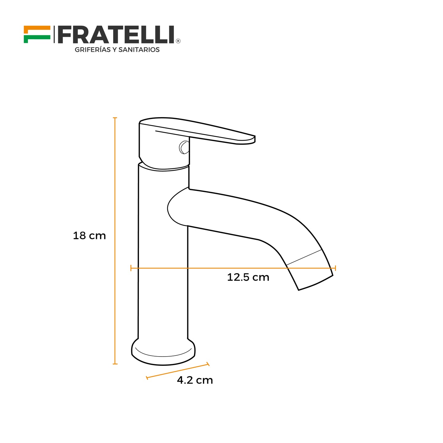 Llave Minimalista P/Lavatorio (Bajo) Mgrt 2 (P) - (Satinado)