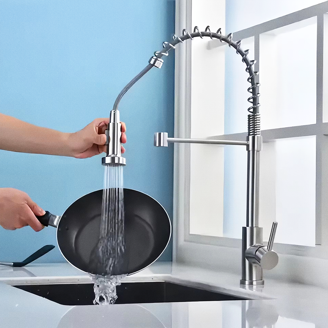 Mezcladora Monoc. P/Cocina Al Mueble Navarra-1 Bronce Cromado - Fratelli Premium
