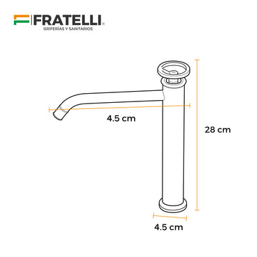 Mezcladora Rio Series P/Bowl Goldenrose/Black - Fratelli