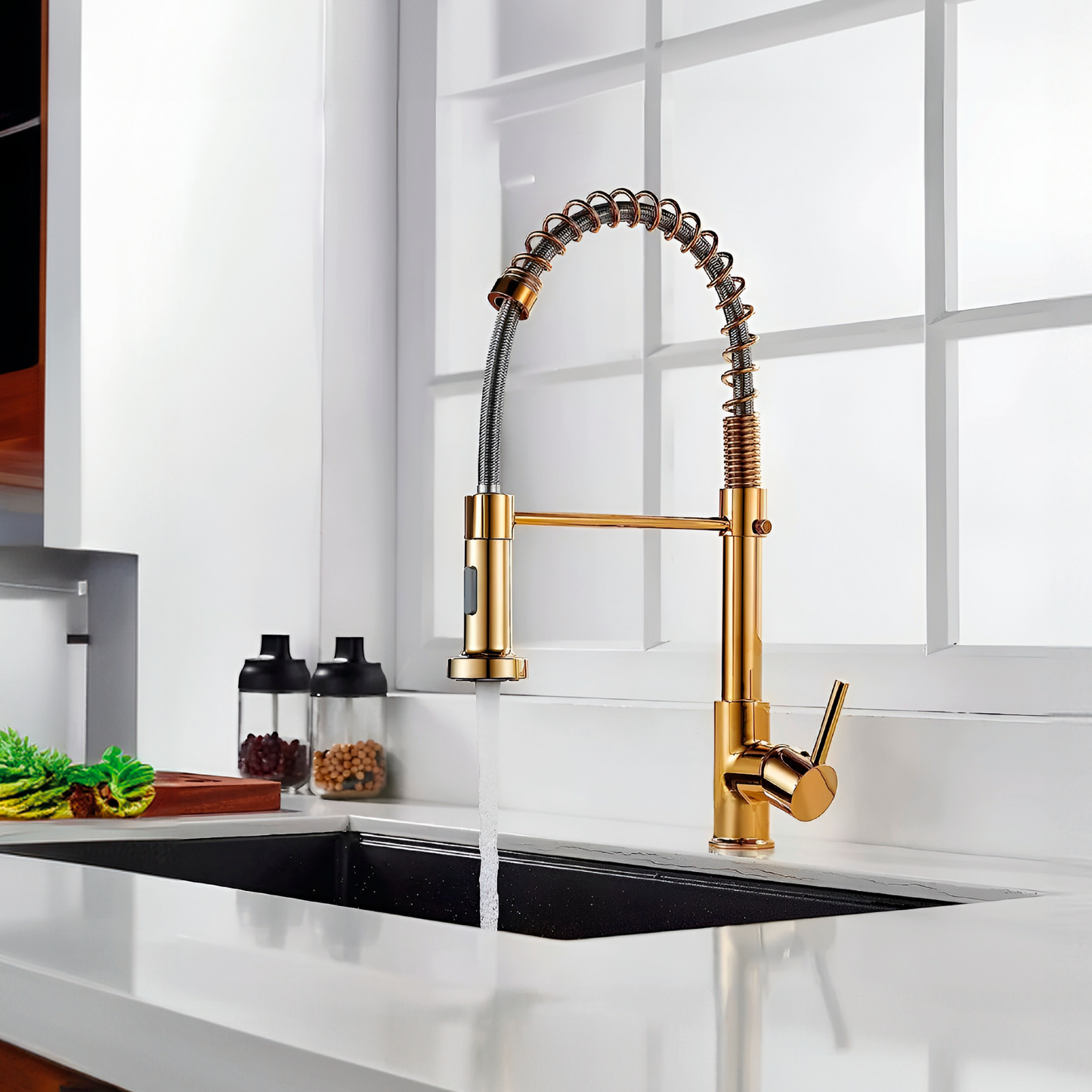 Mezcladora Monoc. P/Cocina Al Mueble Navarra-1 Bronce Gold - Fratelli Premium