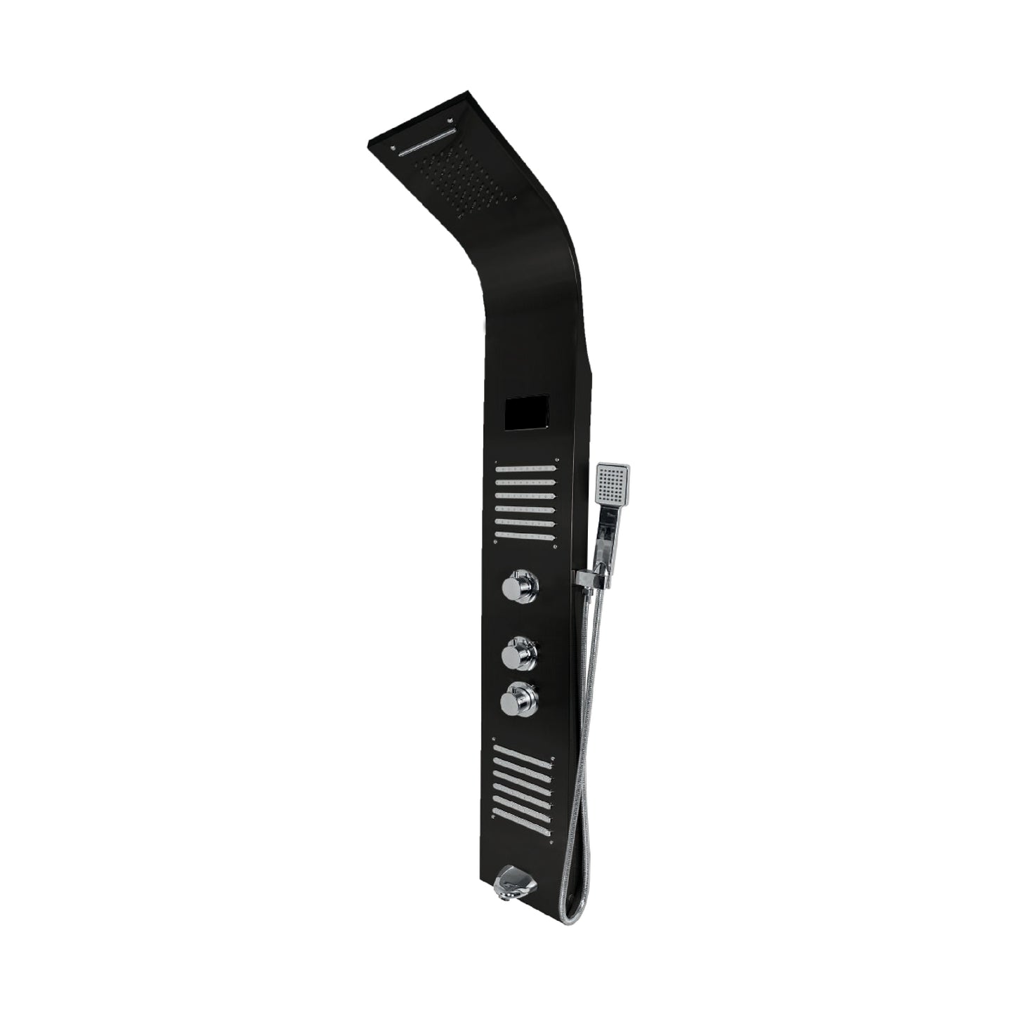 Panel De Ducha Inox Led Matt Black Sk-8010 - Fratelli (negro mate)