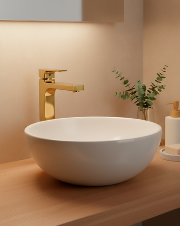 Mezcladora Monoc.P/Bowl (Alto) TRN-1 Bronce Gold - Fratelli Premium