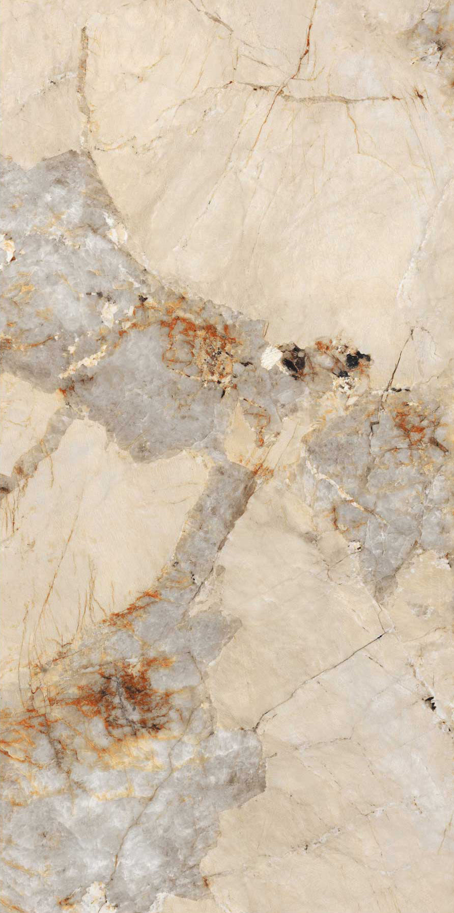 Porcelanato VPJ157040 Crema-gris marmoleado