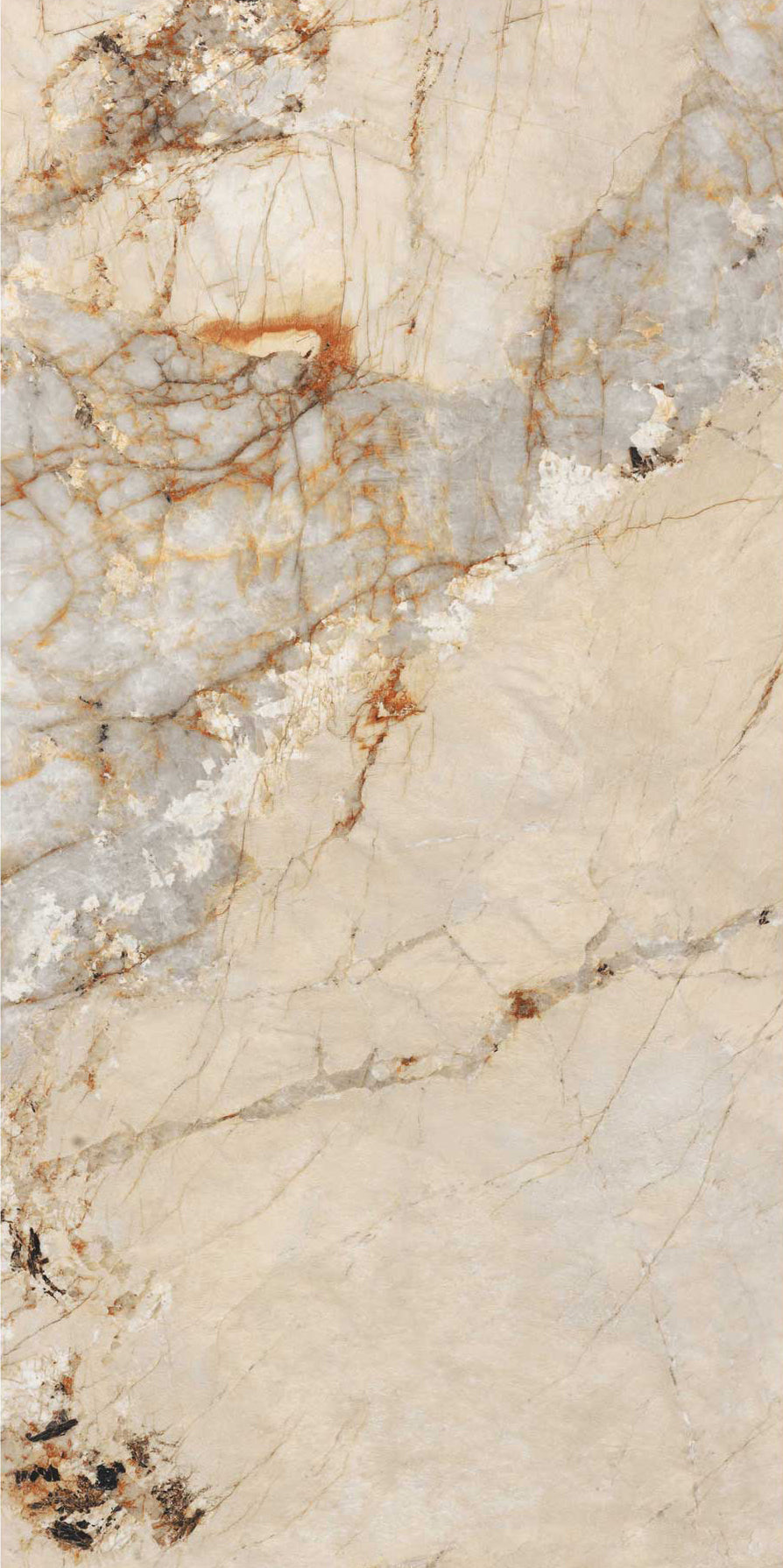 Porcelanato VPJ157040 Crema-gris marmoleado