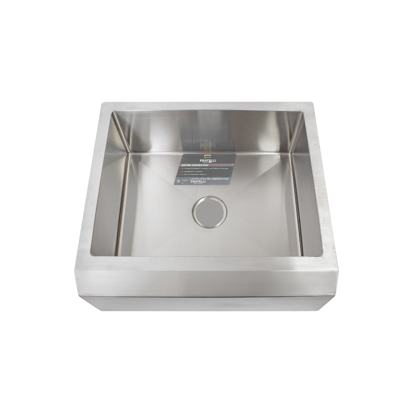 LAVADERO STAINLESS P/MARMOL SIGNATURE 63.5X55.9X23CM - FRATELLI