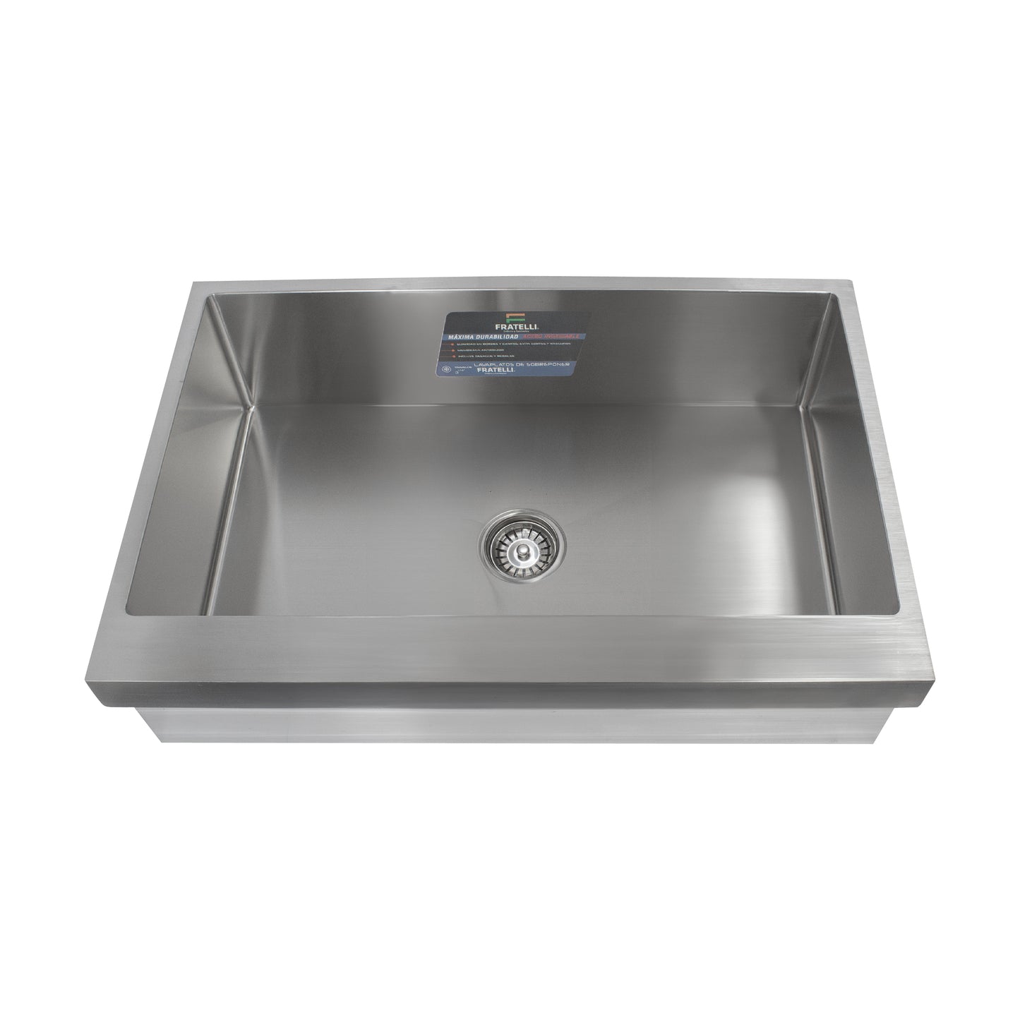 LAVADERO STAINLESS P/MARMOL SIGNATURE 83.8X55.9X23CM - FRATELLI