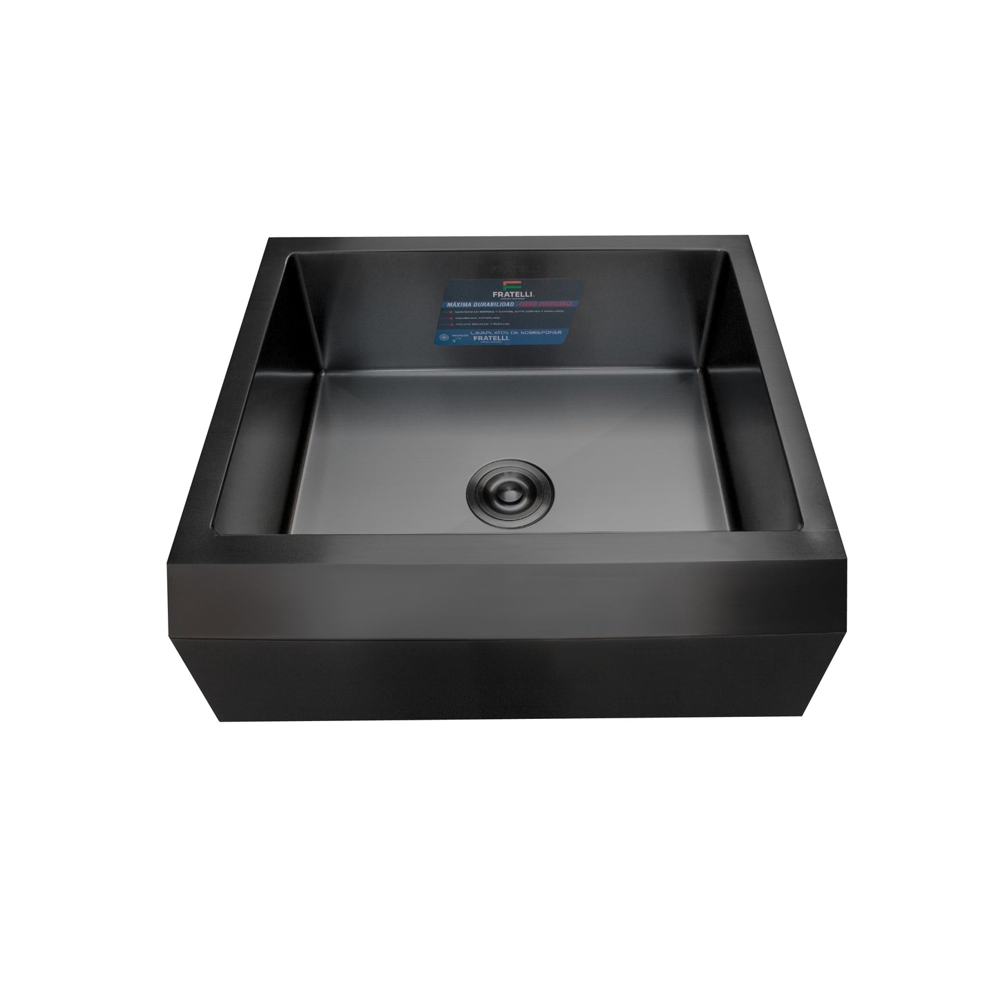 LAVADERO P/ MARMOL 63.5X55.9X23CM NANO BLACK INFINITY PREMIUM - FRATELLI