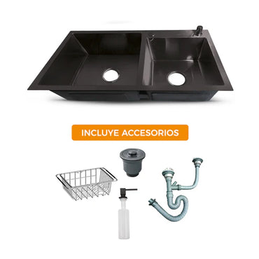 COMBO GRIFERIA MEZCLADORA DE BRONCE + LAVADERO PRM 7843  – FRATELLI