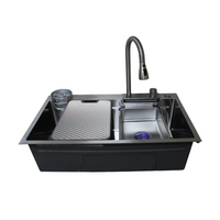 Mvl-8250S Lavadero Multifuncional Marvelous De Acero Inox. Satinado C/Mezc. Y Acces. 82X50X23Cm - Fratelli