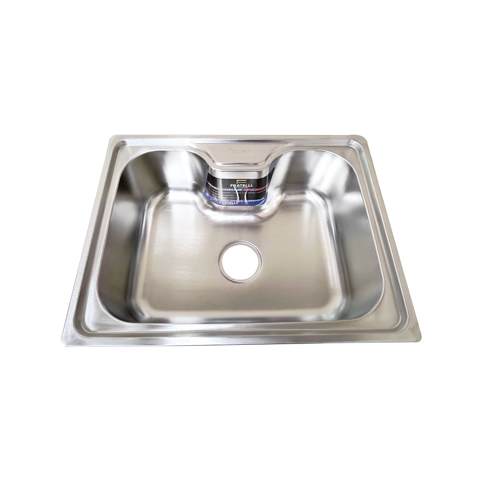 Lp-6045 Lavadero Premium (P) Acero Inox. (Cr) C/Portagriferia 60X45X21 Cm. Fratelli