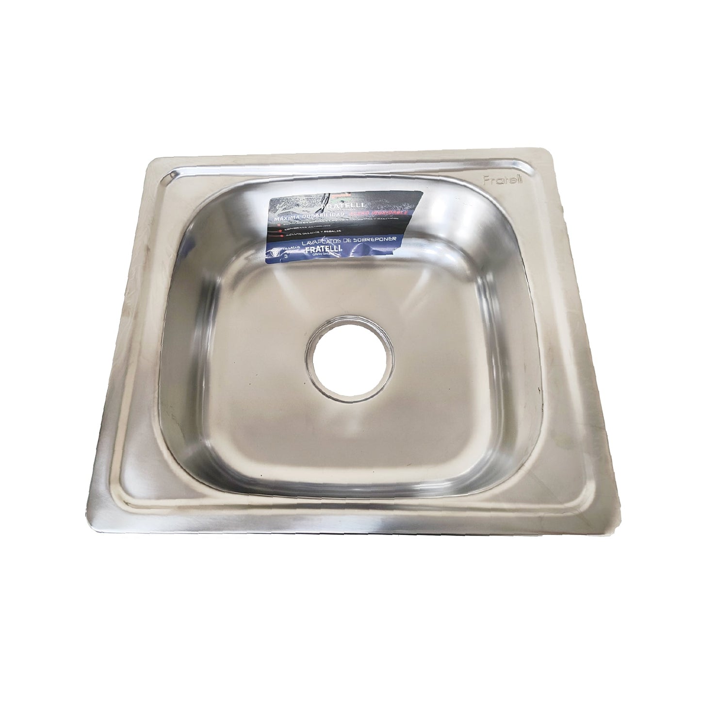 Lp-4640 Lavadero Premium (P) Acero Inox. (Cr) 46X40X18 Cm. Fratelli