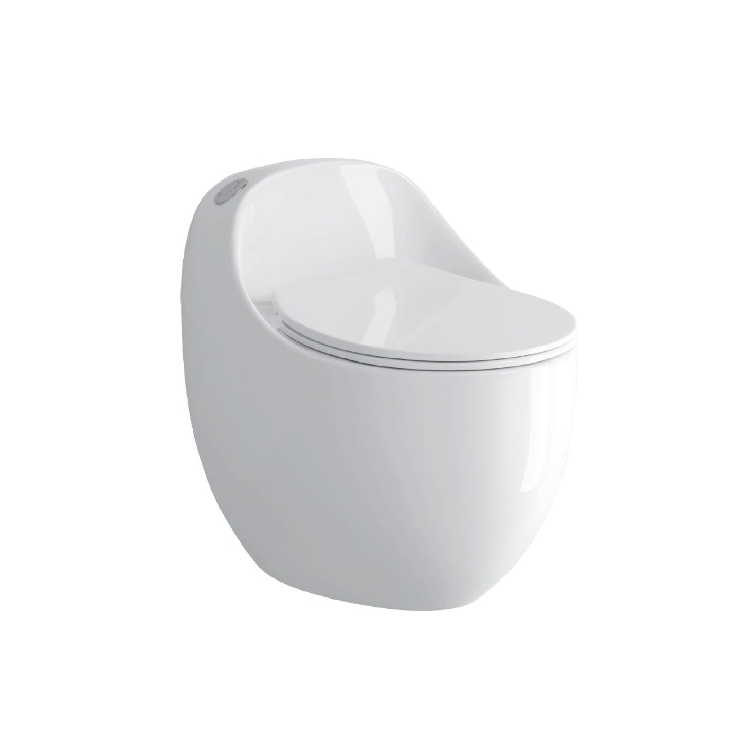 Inodoro One Piece Afrodita + Tapa Asiento Y Acces. Ovalado Blanco  (645X450X615) - Fratelli Premium