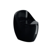 Inodoro One Piece  Afrodita + Tapa Asiento Y Acces. Ovalado Negro 8880 (645X450X615) - Fratelli Premium