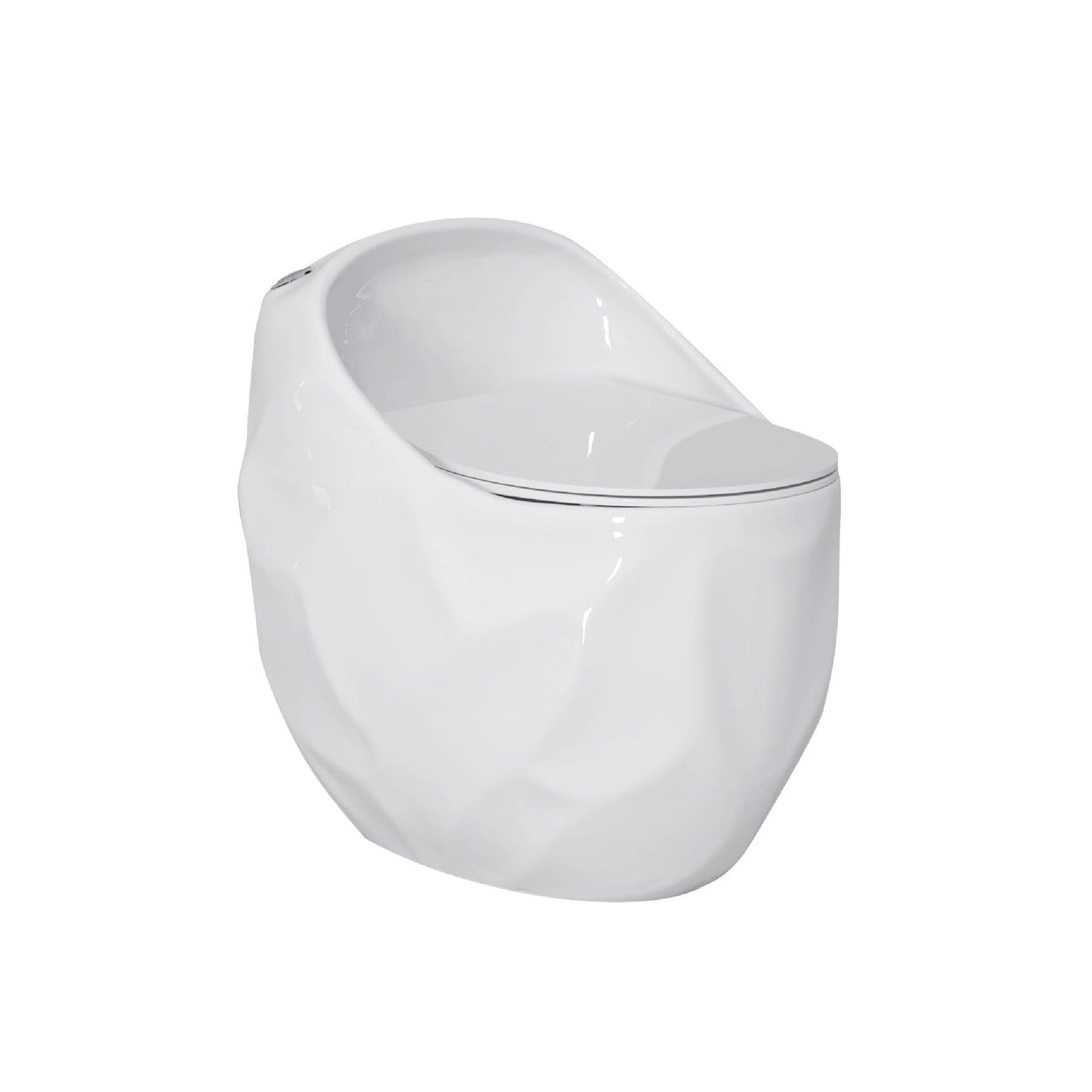 Inodoro One Piece Rocoso Gaia + Tapa Asiento Y Acces. Ovalado Blanco (650X480X630) - Fratelli Premium