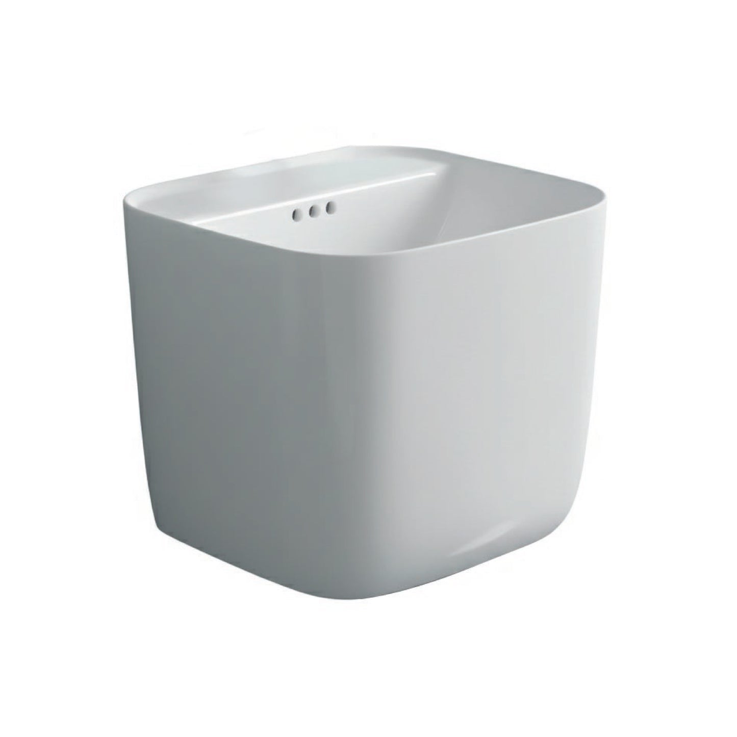 LAVAMANO FLOTANTE MINIMALISTA AZUCENA BLANCO (45X42X40) - FRATELLI PREMIUM