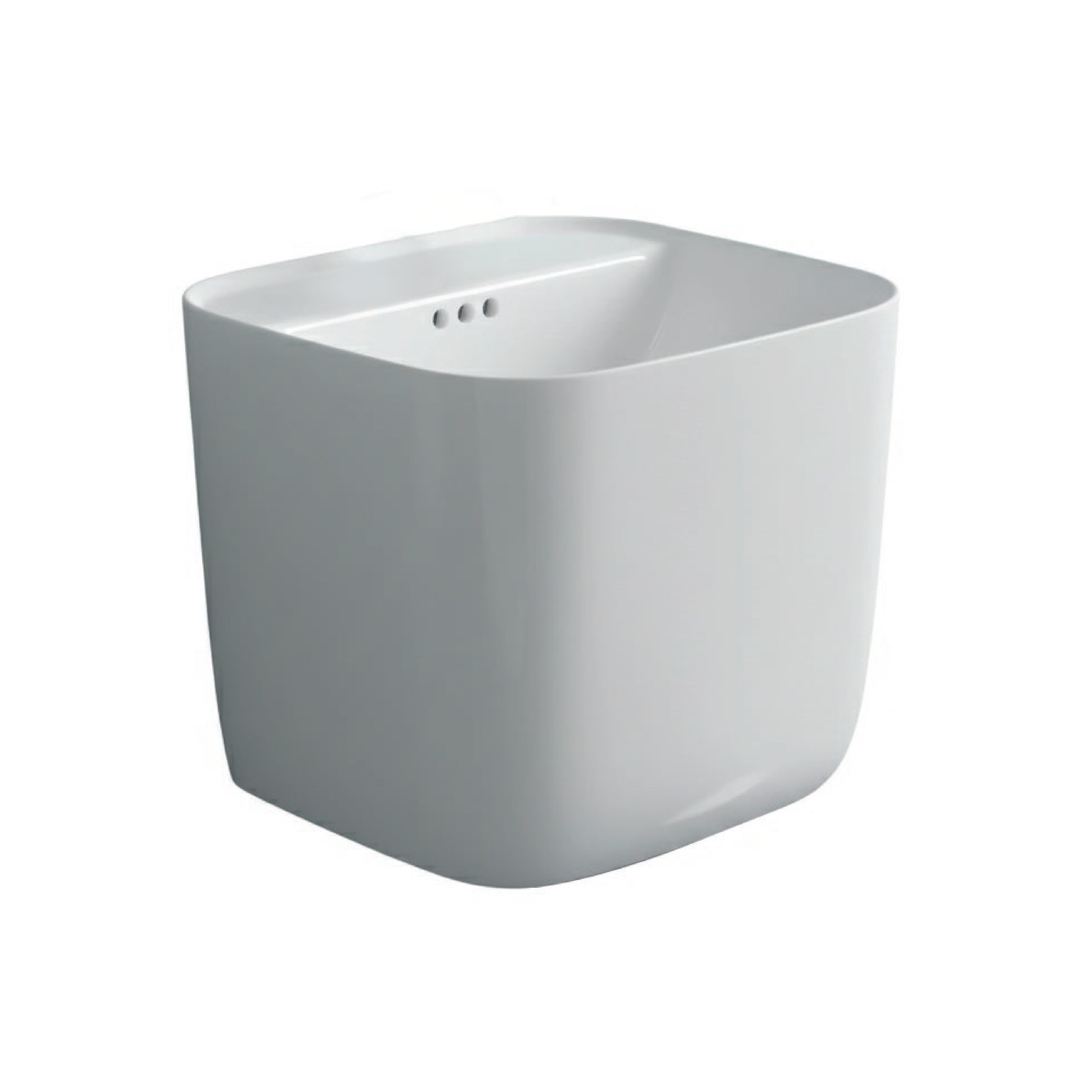 LAVAMANO FLOTANTE MINIMALISTA AZUCENA BLANCO (45X42X40) - FRATELLI PREMIUM