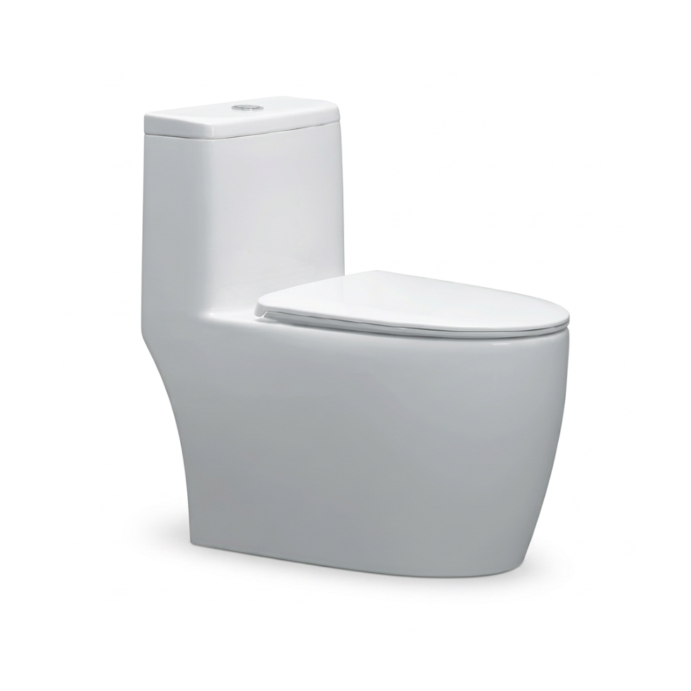 INODORO ONE PIECE TITAN U4 ELONGADO + TAPA ASIENTO Y ACCES. BLANCO (700X395X720) - FRATELLI PREMIUM