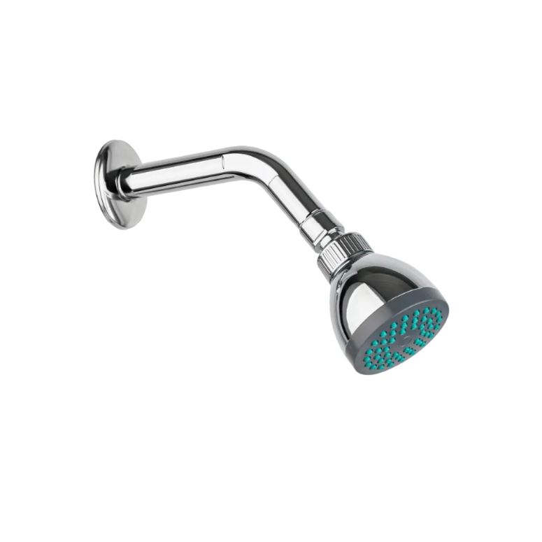 CABEZA DE DUCHA REDONDA ABS W-7 + BRAZO DE ABS CROMADO -FRATELLI