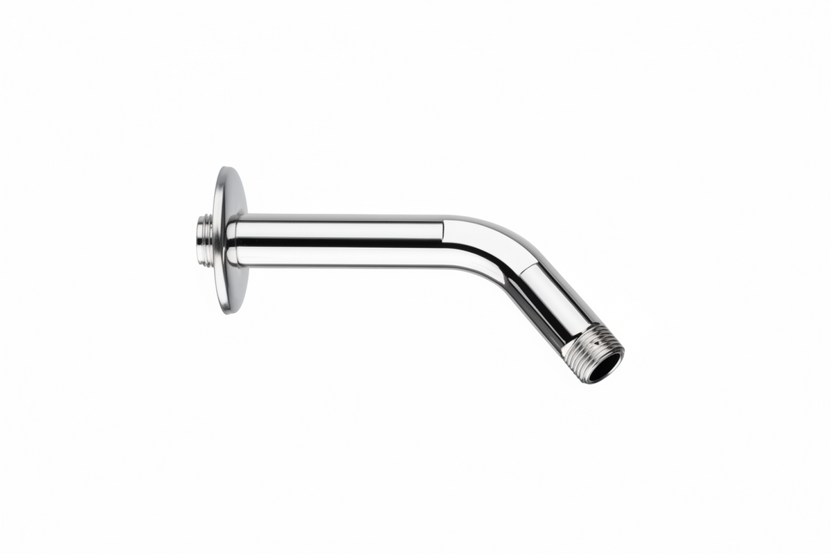 BRAZO D/DUCHA REDONDO 15 CM PLASTICO C/CANOPLA CROMADO -FRATELLI