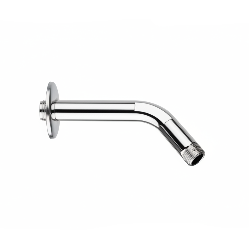 BRAZO D/DUCHA REDONDO 15 CM PLASTICO C/CANOPLA CROMADO -FRATELLI