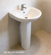 LAVATORIO  + PEDESTAL SLN BLANCO (505X410X830) - FRATELLI