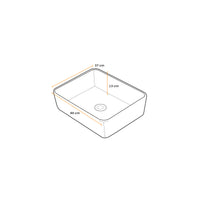 Bowl Loza (527) Mod.Rectangular Bone 48X37X13 Fratelli