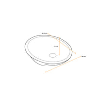 Ovalin P/Empotrar (2118-18") Mod.Ovalado Blanco 46.5X38X19 Fratelli