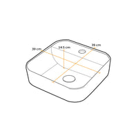 Bowl Loza (150A) Mod.Cuadrado Blanco 39X39X14 Fratelli 2021