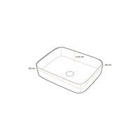 Bowl Loza (P152) Mod. Cuadrado Blanco 50X39X135 Fratelli