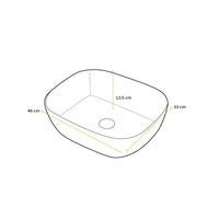 Bowl Loza (P153) Mod. Cuadrado Blanco 46X33X13.5 Fratelli