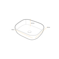 Bowl Loza (T05) Mod. Cuadrado Negro Mate 50X40X145 Fratelli
