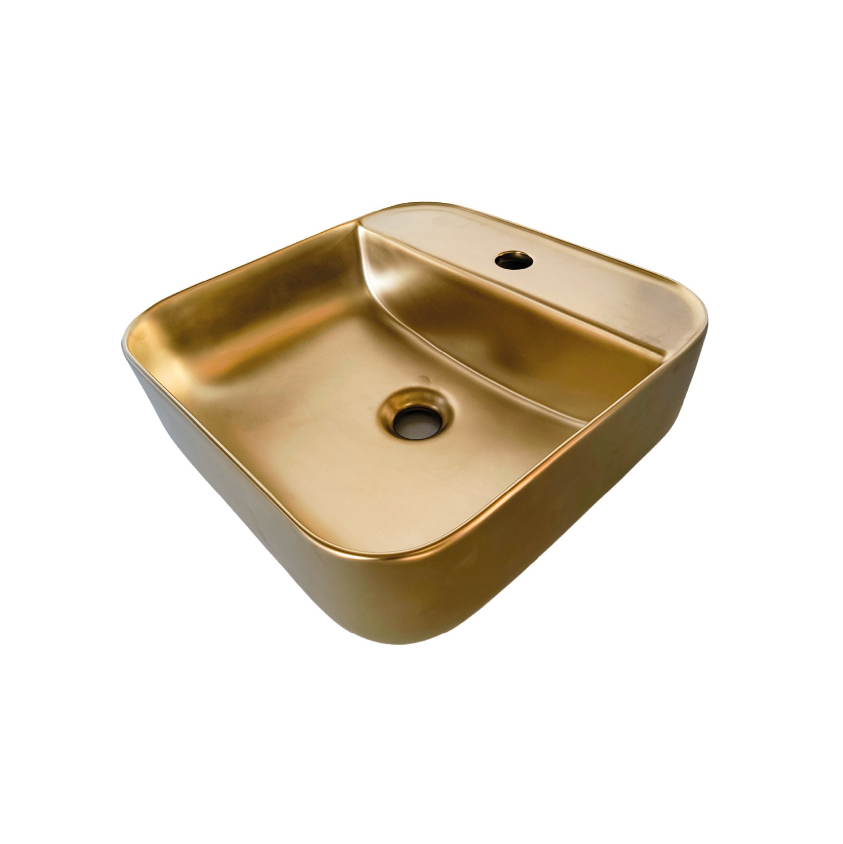 Bowl Loza (150A) Mod. Cuadrado Dorado Matte 38X38X14 - Fratelli