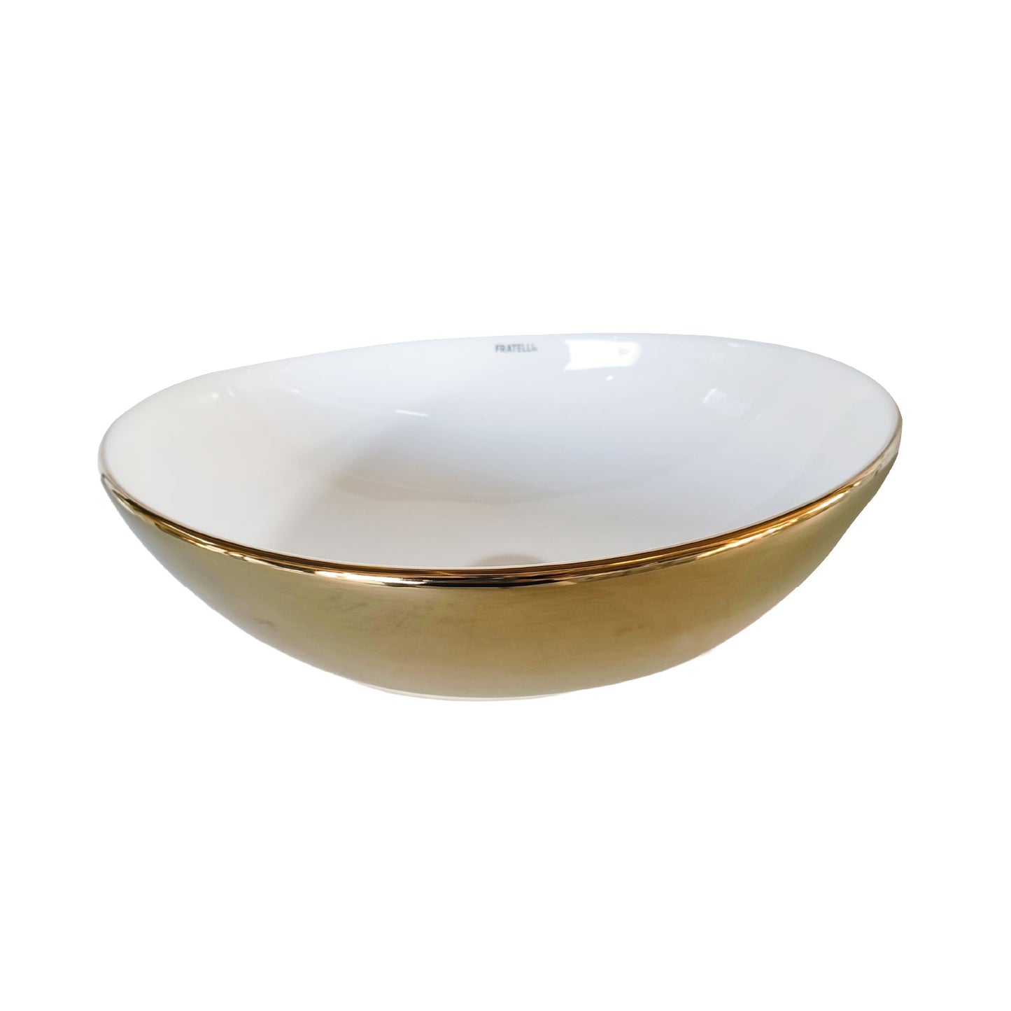 Bowl Loza (035-Gw1) Mod.Ovalado Dorado 40X33X14.5 - Fratelli