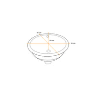 Bowl Loza (330) Mod.Circular Blanco 39X39X19 - Fratelli