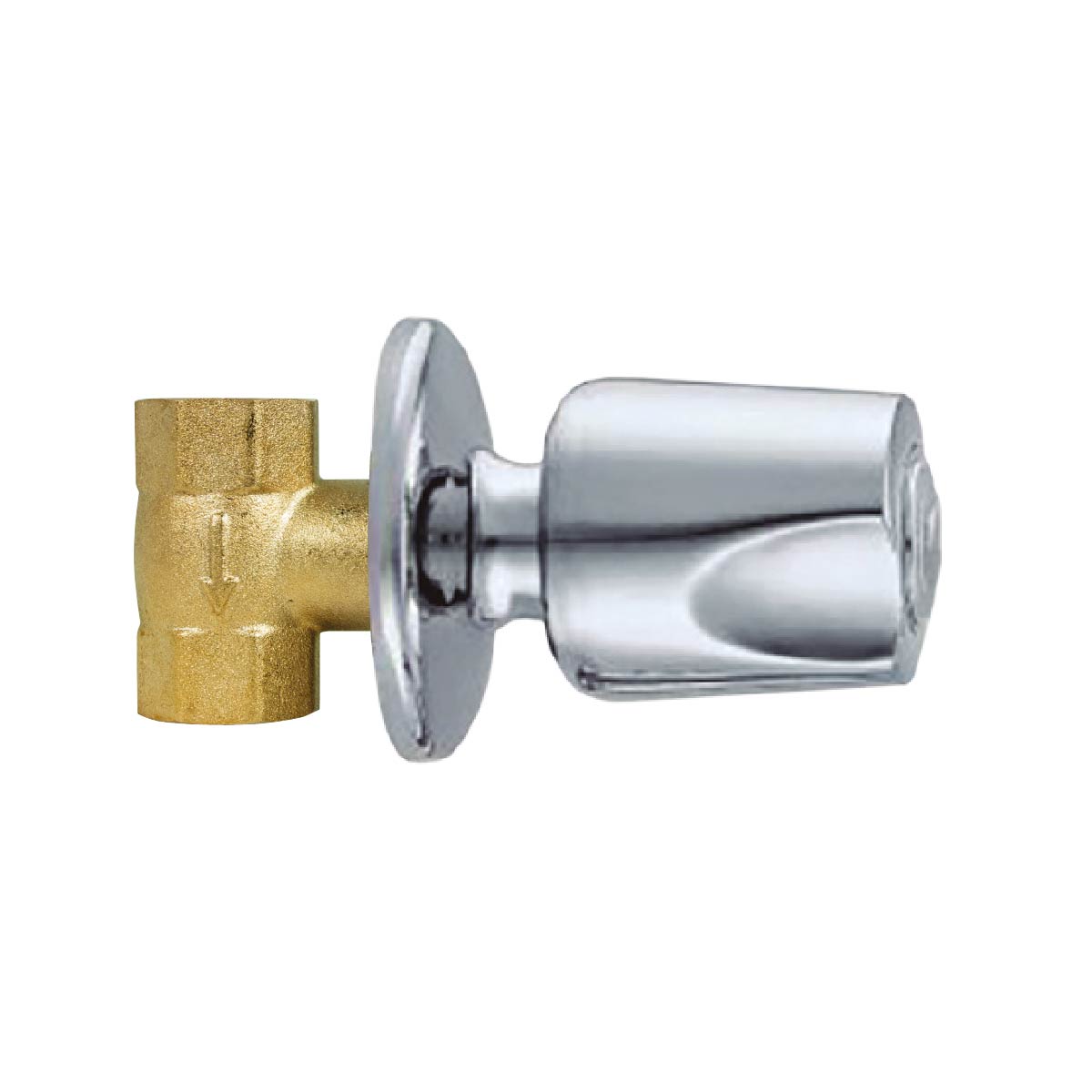 Llave De Ducha Cromada C12502  Fratelli