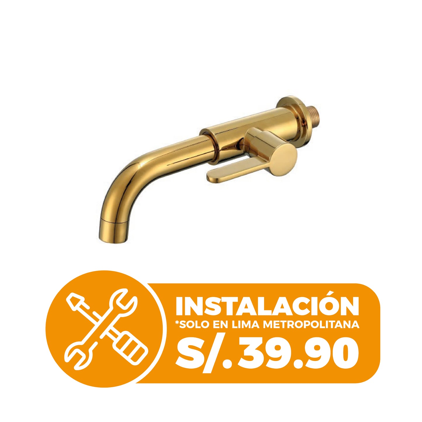 Llave P/ Bowl a la Pared TRT 2P - Gold - Fratelli