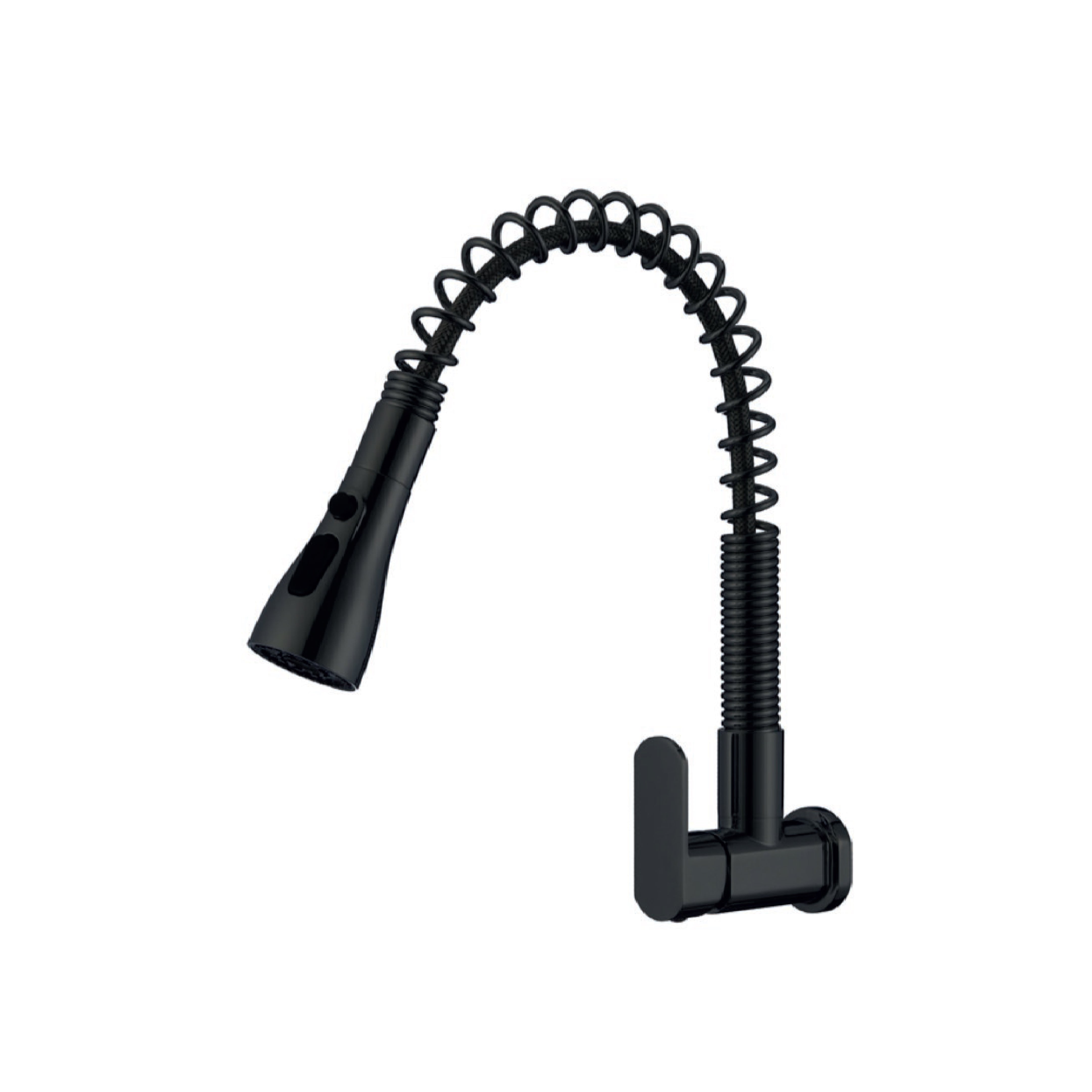 Llave P/ Cocina a la pared Alba C/3 Funciones - Black - Fratelli