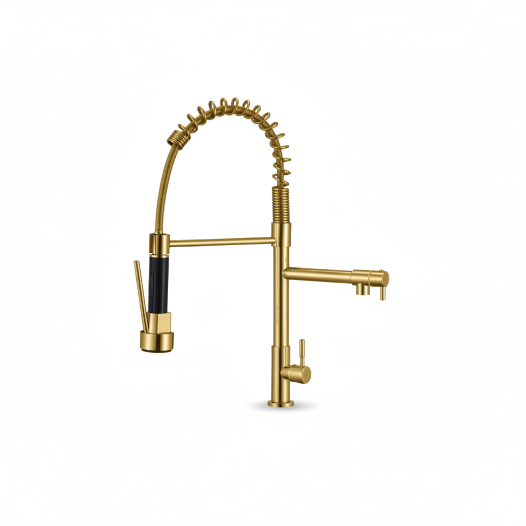 LLAVE P/COCINA AL MUEBLE GBRA-5 SS 304 GOLD - FRATELLI