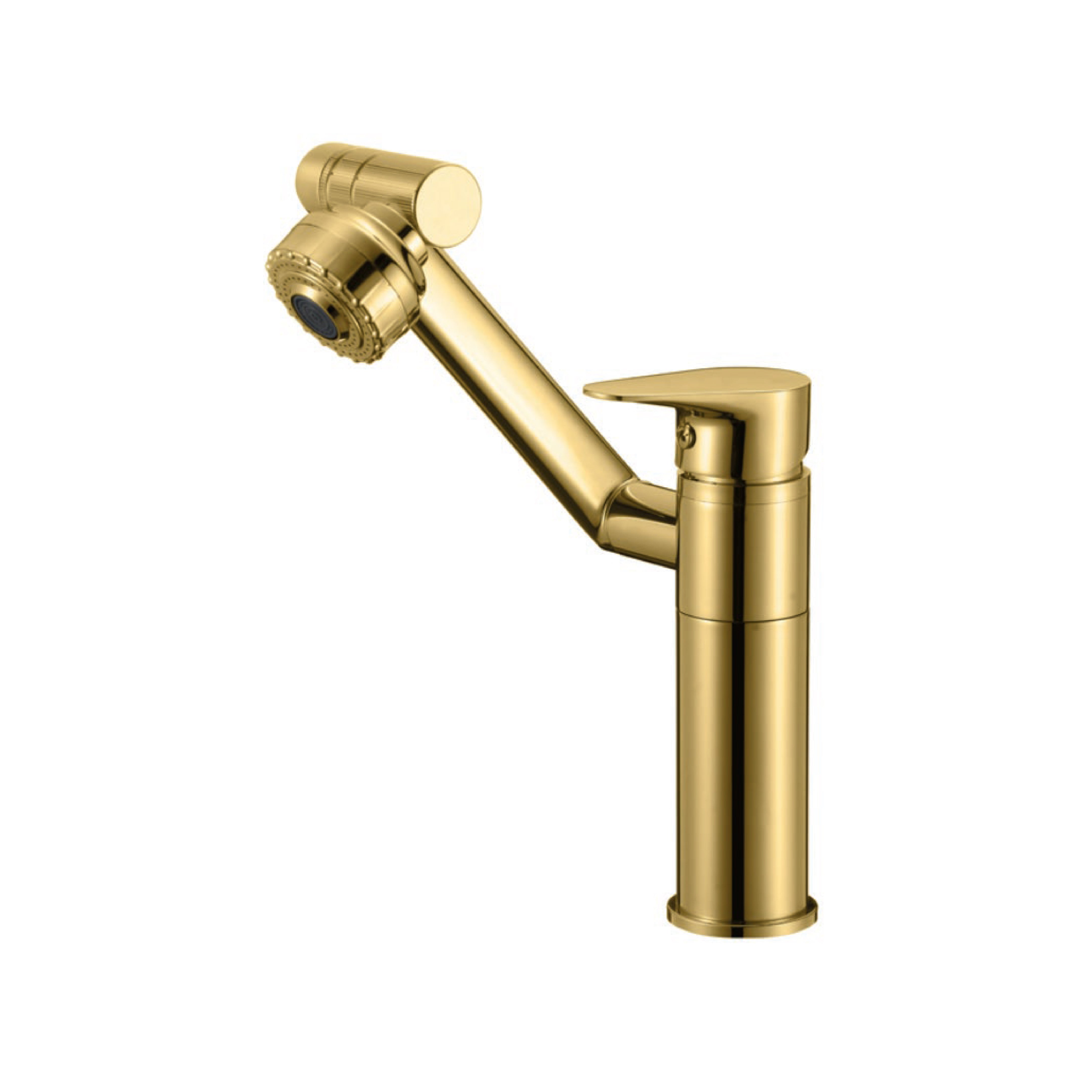 Mezcladora Giratoria P/Lavatorio Aurora C/2 Funciones - Gold - Bronce - Fratelli