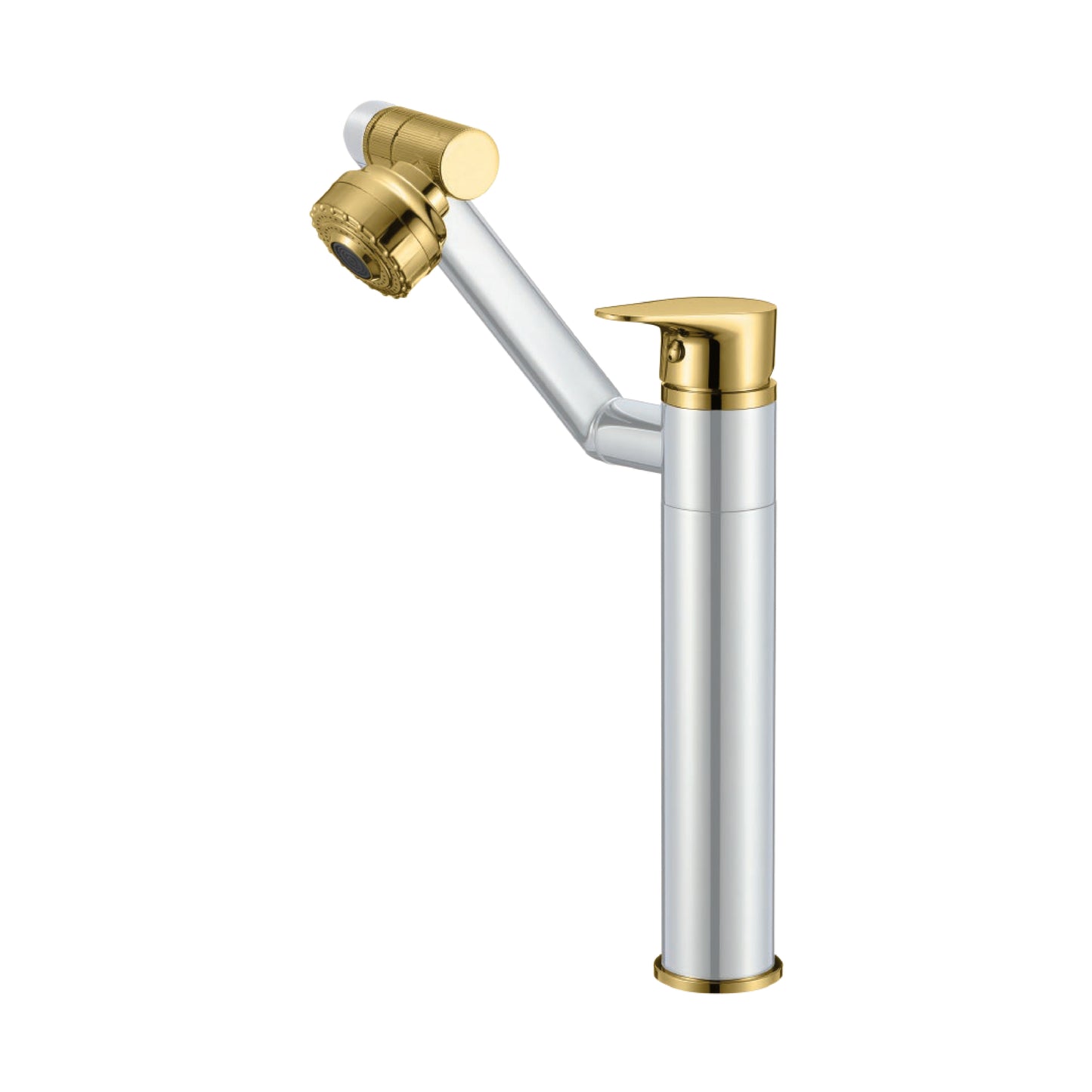 Mezcladora Giratoria P/Bowl AURORA C/2 Funciones - White&Gold- Bronce - Fratelli