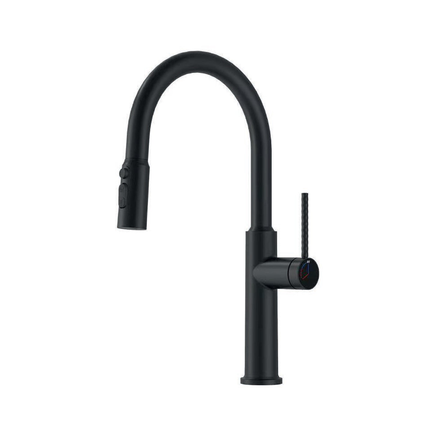 Mezcladora Monoc. P/Cocina al mueble extraíble Marisol C/3 Funciones SUS 304 Black - Fratelli Premium