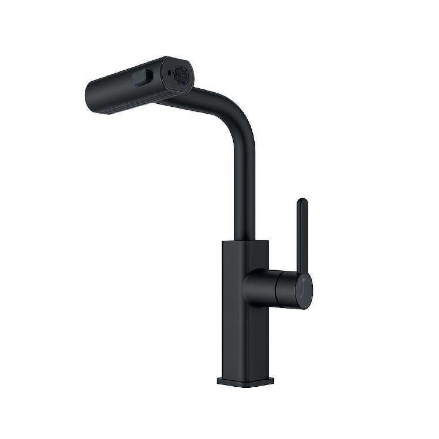 Mezcladora Monoc. P/Cocina al mueble extraíble Marina C/4 Funciones SUS 304 Black - Fratelli Premium