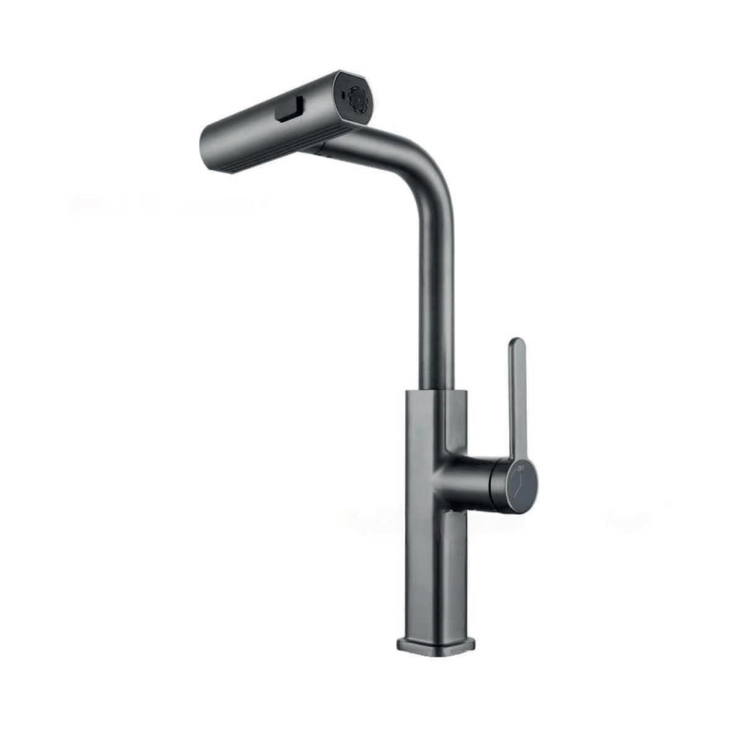 Mezcladora Monoc. P/Cocina al mueble extraíble Marina C/4 Funciones SUS 304 Gun Grey - Fratelli Premium