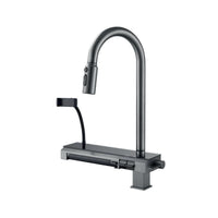 MEZCLADORA MONOC. P/COCINA DTN C/PORTA CELULAR BRONCE GUN GREY -FRATELLI PREMIUM