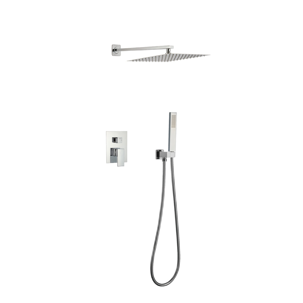 MEZCLADORA MONOC. MINIML. C/CABEZA DE DUCHA C/TEL. FB024 SANDS BRONCE CROMADO -FRATELLI