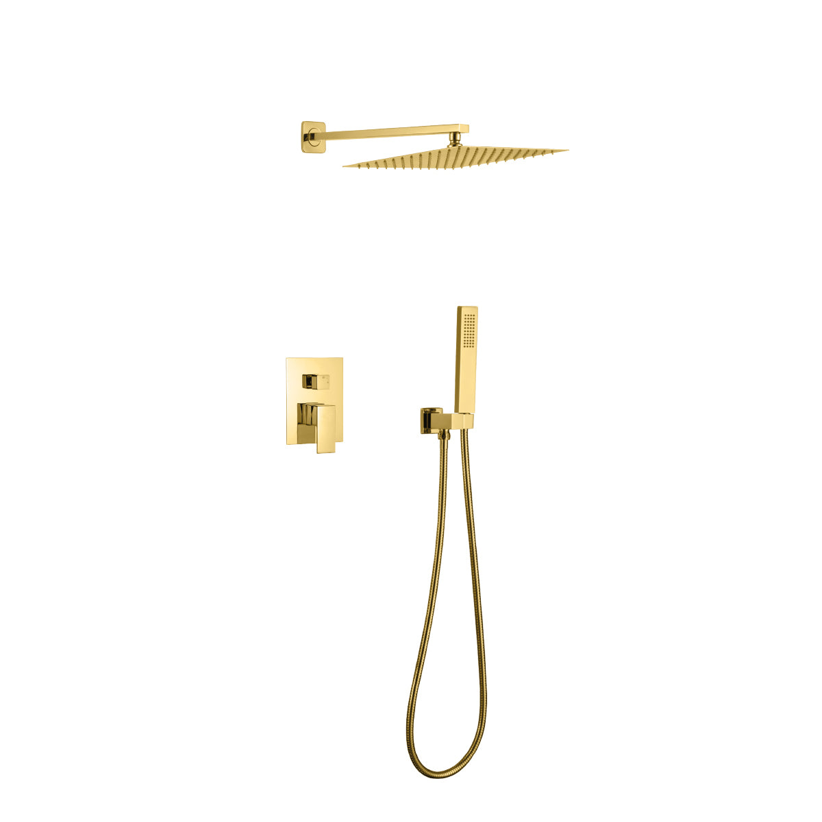 MEZCLADORA MONOC. MINIML. C/CABEZA DE DUCHA C/TEL. FB024 SANDS BRONCE GOLD -FRATELLI