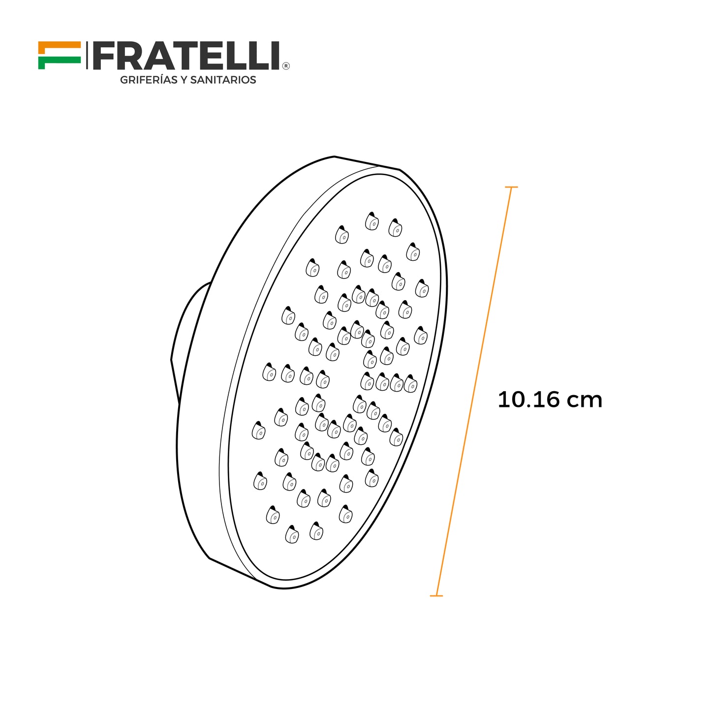 Cabeza D/Ducha Madrid TH-2502C Fratelli