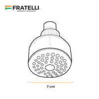 Cabeza De Ducha Sh-3048 De Abs Cromada (70Mm) Fratelli