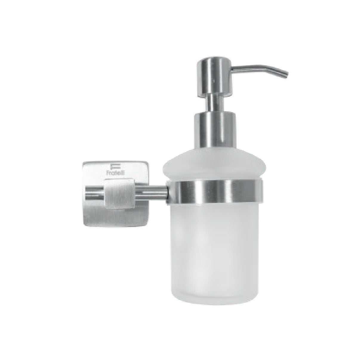 SET P/BAÑO 6PZAS  70300C ACERO MATE 304 BASE CUADRADA - FRATELLI