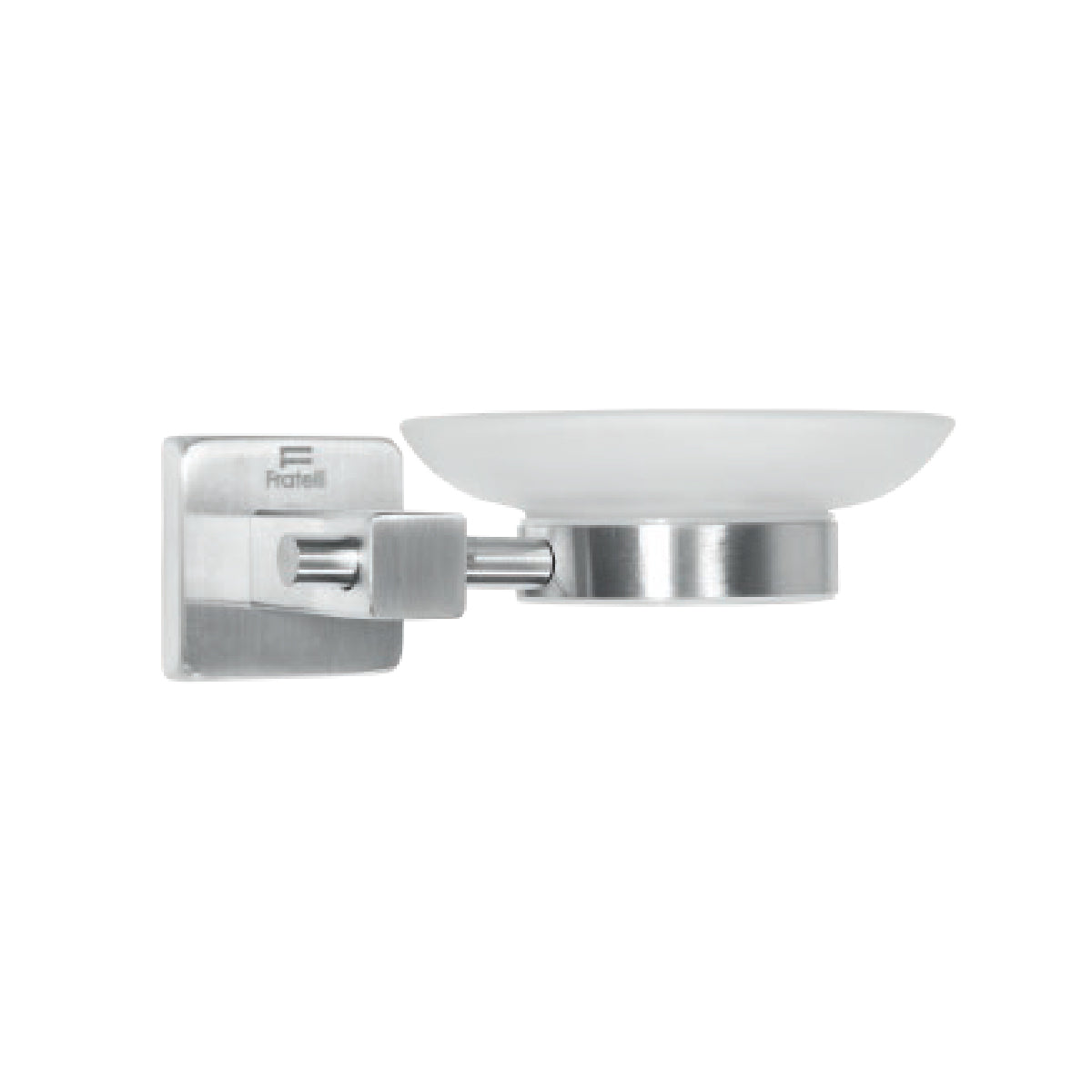 SET P/BAÑO 6PZAS  70300C ACERO MATE 304 BASE CUADRADA - FRATELLI